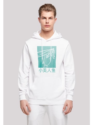 F4NT4STIC Basic Hoodie Disney Arielle Die Meerjungfrau Gabel Hair Stroke in weiß