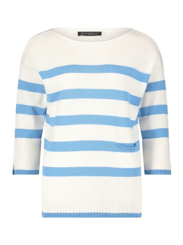 Betty Barclay Strickpullover mit 3/4 Arm in Patch Cream/Light Blue