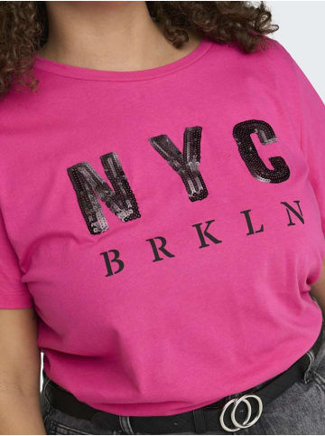 Bestelle Rundhals T-Shirt für Damen in fuchsia