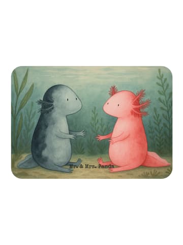 Mr. & Mrs. Panda Kühlschrankmagnet Axolotl Liebe Design ohne Spruch in Weiß