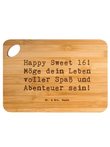 Mr. & Mrs. Panda Brett Spruch 16. Geburtstag Glück mit Spruch in Braun