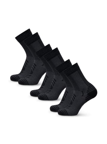 DANISH ENDURANCE Socken Light Hiking Crew in schwarz