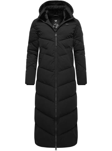 ragwear Wintermantel Rebelka Extralong in Black