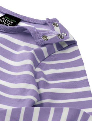 Villervalla Shirt Langarm Stripes in lavendel