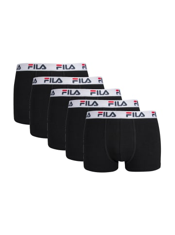 Fila Boxershort 5er Pack in Schwarz