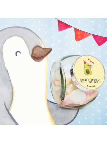Mr. & Mrs. Panda müsliglas Avocado Geburtstag mit Spruch in Gelb Pastell