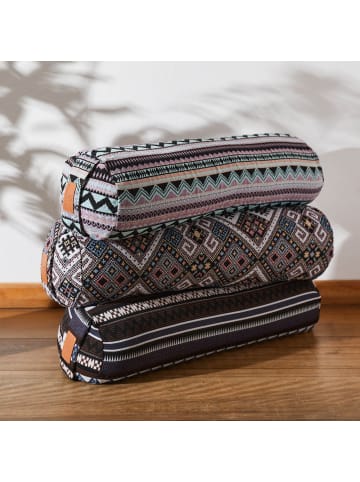 DoYourFitness Yoga-Bolster Tarik gefüllt Buchweizen rund Style 12 Bunt