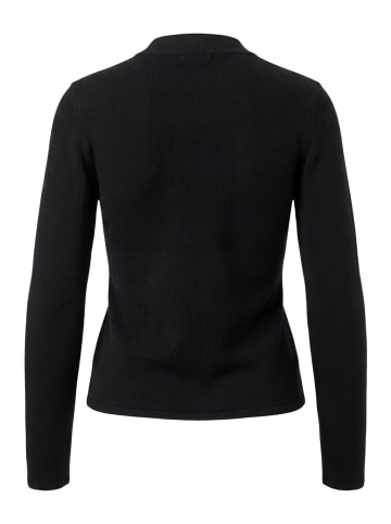 Zero  Feinstrickpullover mit Stehkragen in Black Beauty