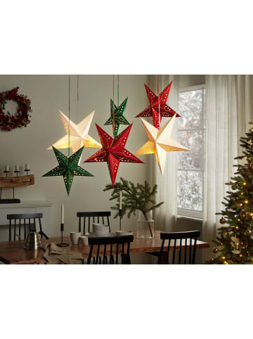 Beliani 2er-Set LED Deko MOTTI in Weiß