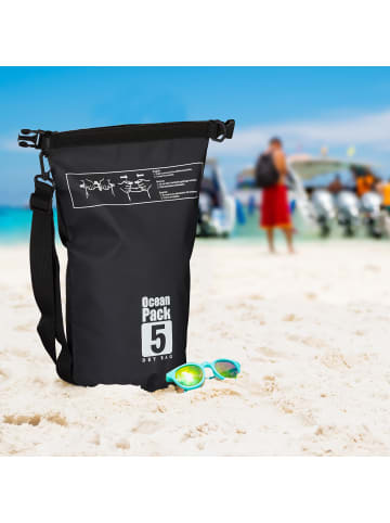 relaxdays Ocean Pack in Schwarz - 5 l