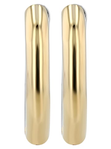 Adeliás Damen Edelstahl Ohrringe Creolen in gold