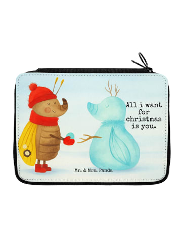 Mr. & Mrs. Panda Schreibmappe Nachtfalter Schneemann Design mit ... in Weiß