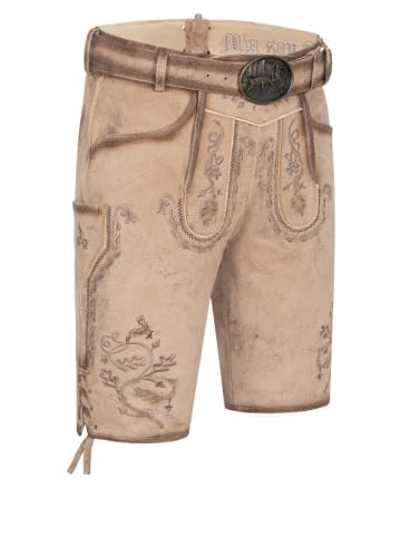 Stockerpoint Lederhose kurz Torben in Natur