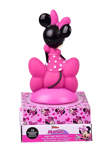 Disney Minnie Mouse Minnie Mouse Wecker mit 3D Figur & LED Nachtlicht  in Rosa