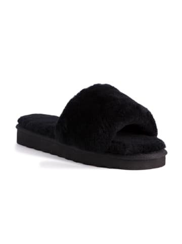 Aus Wooli Slipper Rosebay in Black