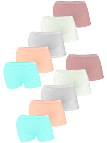 LOREZA 10er Set Pantys - LOVE - Bunt
