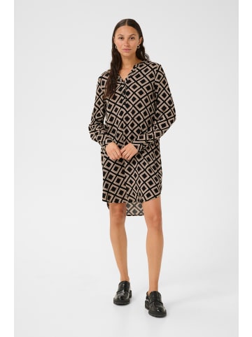 Kaffe Kleid KAmarana Regular fit in Black Deep/Feather G./Chestnut