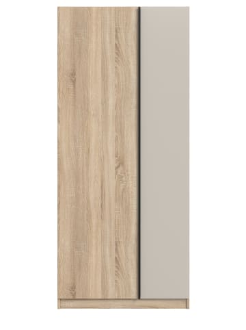 Inn.Furn Kleiderschrank Eiche Sonoma, Kaschmir 2-türig 80 x 183 cm, Drehtürenschrank