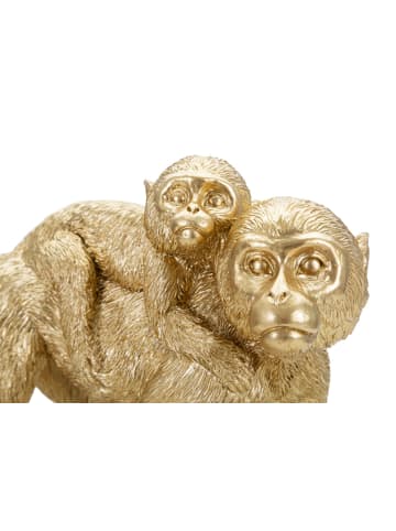 Mauro Ferretti Goldener Harzaffe, 29,5 x 11,5 x 18,5 cm