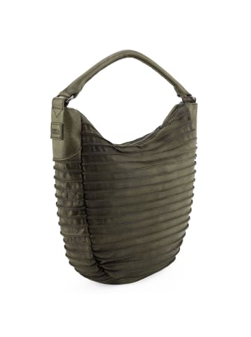 FREDs BRUDER Riffeltier S Schultertasche Leder 33 cm in khaki green