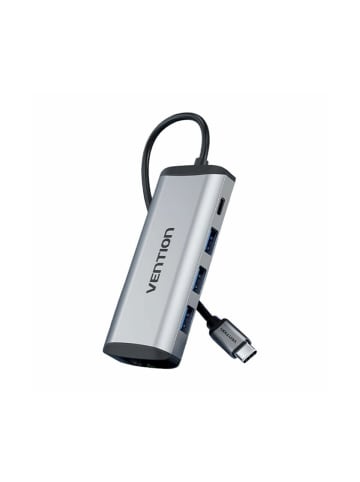 Wisam® USB-C auf USB-C Dockingstation - 3x USB3.0, PD 0,15m -microSD- und SD