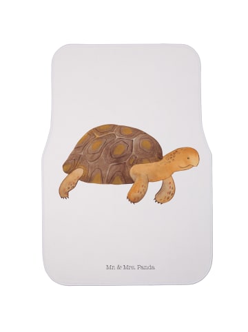 Mr. & Mrs. Panda Fußmatte Fürs Auto Schildkröte MHerzieren ohne... in Weiß