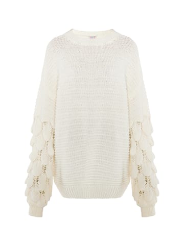 IZIA Pullover in Wollweiss