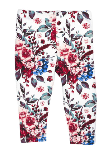 Bamar Nicol Leggings Rosen in weiß