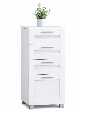 VCM  Midischrank Schubladen Nilari 76 x 38 x 28 cm in Weiß