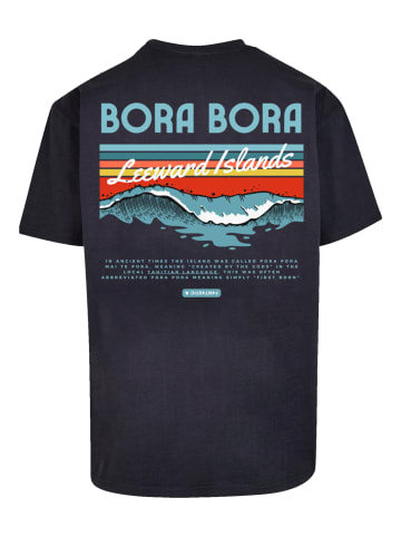 F4NT4STIC Heavy Oversize T-Shirt Bora Bora Leewards Island in marineblau