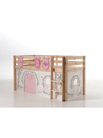 58 aufm Kessel KINDERBETT Karolina 210x114x106 Massivholz Natur Textilset Burg 3