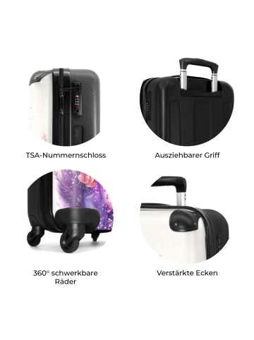 NoBoringSuitCases Suitcase, Handgepäck, Koffer, Trolley, Reisekoffer Weißes Pferde-Design
