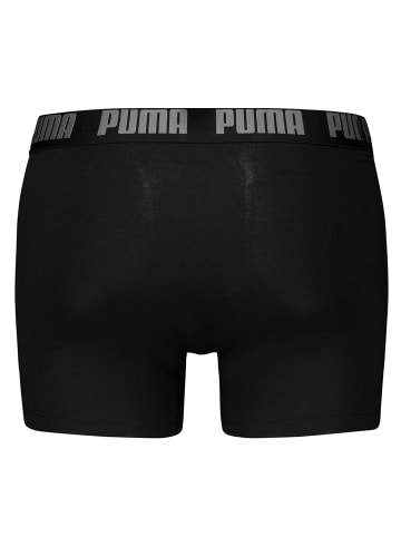 Puma Boxershort 6er Pack in Schwarz/Grau