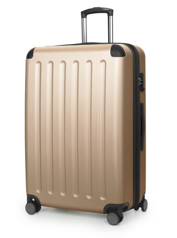 Hauptstadtkoffer Spree - Großer Koffer erweiterbar XL Trolley Aufgabegepäck, TSA, in Champagner