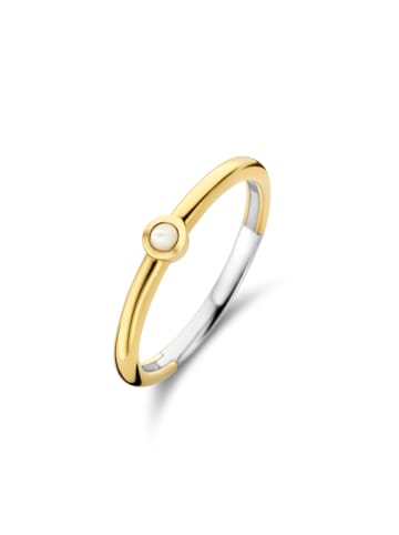 Ti Sento Milano Ring "mit Perlmutt bicolor vergoldet 12253MW" in Silber