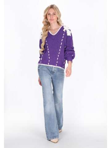 IZIA Women Sweater in violet