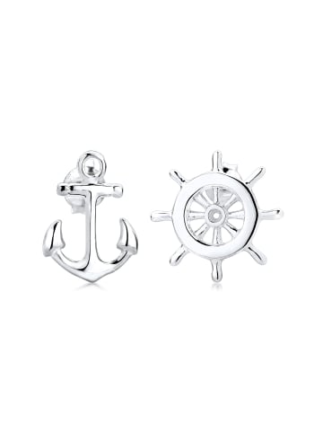 Elli Ohrringe 925 Sterling Silber Anker, Steuerrad in Silber