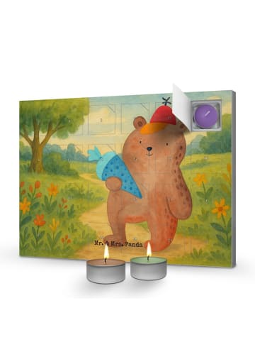 Mr. & Mrs. Panda Duftkerzen Adventskalender Bär Schultüte Design... in Weiß