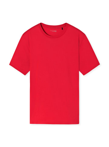 Schiesser Schlafanzug Oberteil Mix + Relax in Rot
