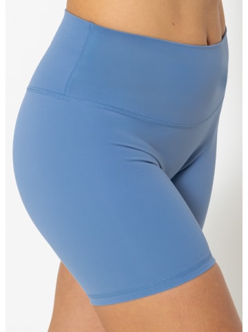 SASSYCLASSY Kurze Sportleggins in Blau