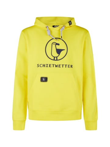 SCHIETWETTER Kapuzenhoodie in yellow/navy