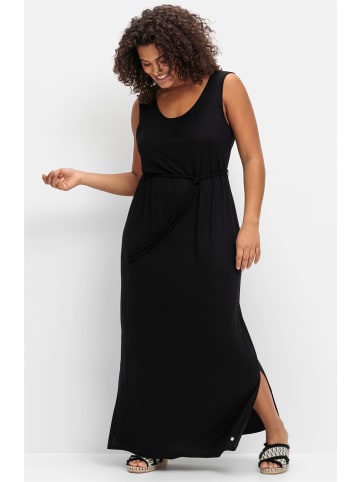 sheego Maxikleid in schwarz