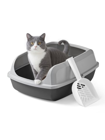 Feandrea Katzentoilette Boxal in Grau - (B)50.5 x (H)19.5 x (T)37.5 cm