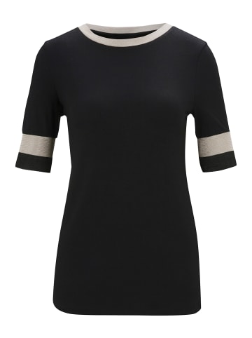 Heine Rundhals-Shirt in schwarz