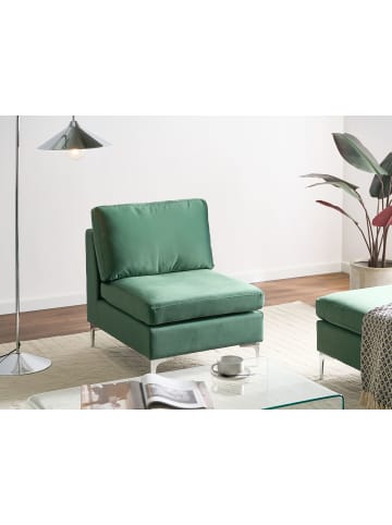 Beliani Sofaelement EVJA in Grün - (W) 65 x (H) 84 x (L) 85 cm