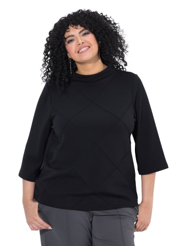 Ulla Popken Sweatshirt in schwarz