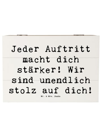 Mr. & Mrs. Panda Truhe Spruch Vokale musikalische Auftritte meis... in Weiß