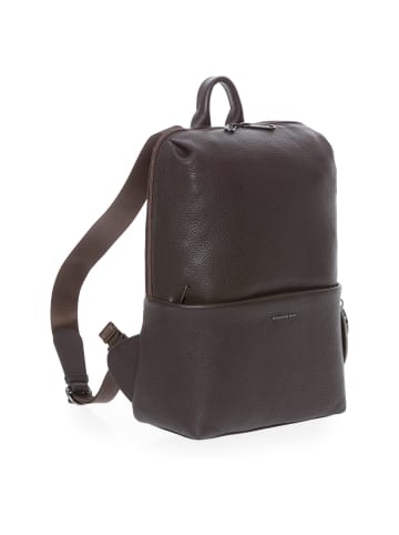 Mandarina Duck Mellow Leather - Rucksack 13" 36 cm Leder in mole