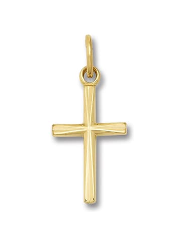 ONE ELEMENT  Kreuz Anhänger aus 333 Gelbgold in gold