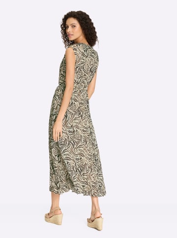 Heine Druckkleid in sand-braun-bedruckt